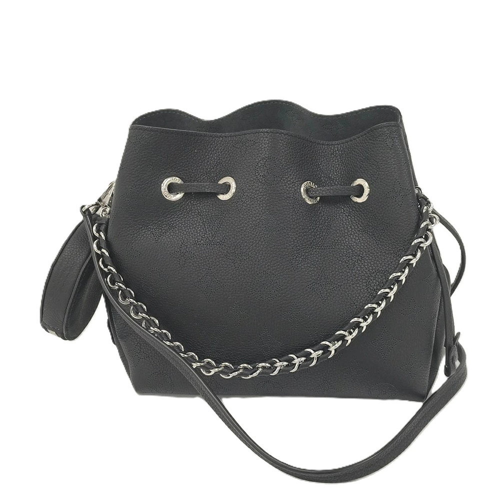 Louis Vuitton Bella Handbag Monogram Mahina leather Noir Black